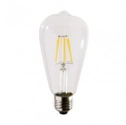 Żarówka LED ST64 E27 Filament 6500K 4W zimna barwa typ Edison retro